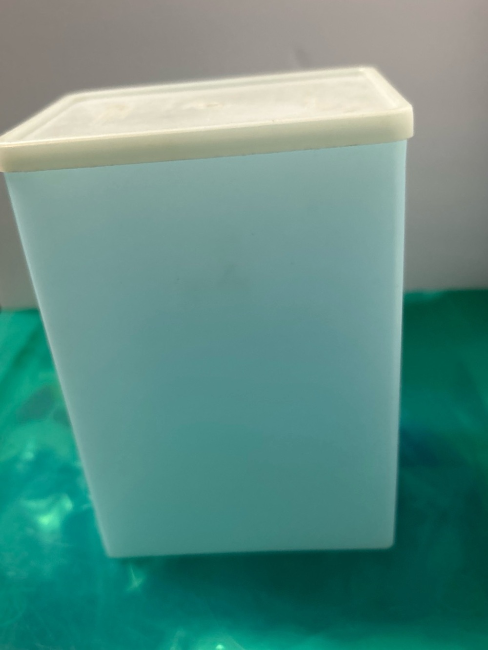 Tupperware Light Blue Container with White Lid
